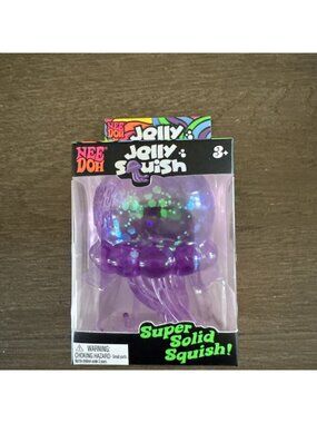 NeeDoh Jelly Squish Jellyfish Fidget Toy Sensory Stress Squishy Blue
